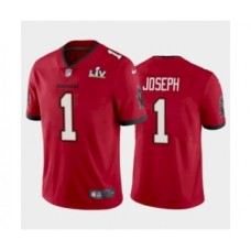 Men's Tampa Bay Buccaneers #1 Greg Joseph Red Super Bowl LV Stitched Jersey