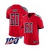 Men's Tennessee Titans #60 Ben Jones Limited Red Inverted Legend 100th Season Football Jersey