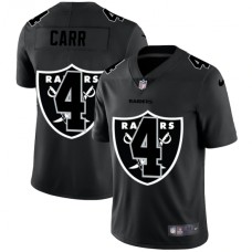 Men's Oakland Raiders #4 Derek Carr Black Nike Black Shadow Edition Limited Stitched Jersey