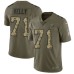 Men's Nike Tennessee Titans #71 Dennis Kelly Limited Olive Camo 2017 Salute to Service NFL Jersey