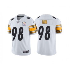 Men's Pittsburgh Steelers #98 DeMarvin Leal White Vapor Untouchable Limited Stitched Jersey