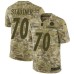 Men's Nike Pittsburgh Steelers #70 Ernie Stautner Limited Camo 2018 Salute to Service NFL Jersey