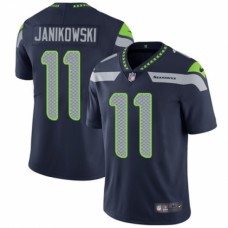 Men's Nike Seattle Seahawks #11 Sebastian Janikowski Navy Blue Team Color Vapor Untouchable Limited Player NFL Jersey