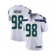 Men's Seattle Seahawks #98 Ezekiel Ansah White Vapor Untouchable Limited Player Football Jersey