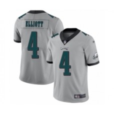 Men's Philadelphia Eagles #4 Jake Elliott Limited Silver Inverted Legend Football Jersey