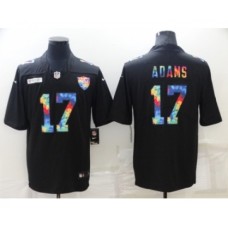 Men's Las Vegas Raiders #17 Davante Adams Black Crucial Catch Limited Stitched Jersey