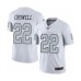 Men's Oakland Raiders #22 Isaiah Crowell Limited White Rush Vapor Untouchable Football Jersey