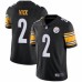 Men's Pittsburgh Steelers #2 Michael Vick Black Nike Draft Vapor Limited Stitched Jersey