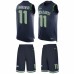 Men's Nike Seattle Seahawks #11 Sebastian Janikowski Limited Steel Blue Tank Top Suit NFL Jersey