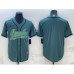 Men's Philadelphia Eagles Blank Green With Patch Cool Base Stitched Baseball Jersey