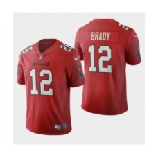 Men's Tampa Bay Buccaneers #12 Tom Brady Red 2020 Vapor Limited Stitched Jersey