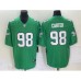 Men's Philadelphia Eagles #98 Jalen Carter Green 2023 Vapor Limited Throwback Stitched Jersey