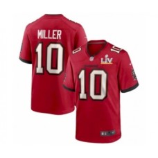 Men's Tampa Bay Buccaneers #10 Miller Red 2021 Super Bowl LV Stitched Jersey