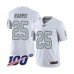 Men's Oakland Raiders #25 Erik Harris Limited White Rush Vapor Untouchable 100th Season Football Stitched Jersey