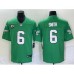 Men's Nike Philadelphia Eagles #6 DeVonta Smith Green C 2023 Vapor Limited Throwback Stitched Jersey