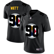 Men's Pittsburgh Steelers #90 T. J. Watt Black Nike Black Shadow Edition Limited Stitched Jersey