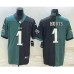 Men's Philadelphia Eagles #1 Jalen Hurts Green Black Two Tone Vapor Untouchable Stitched Limited Jersey