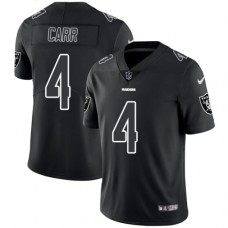 Men's Nike Oakland Raiders #4 Derek Carr Limited Black Rush Impact NFL Jersey