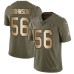 Men's Nike Oakland Raiders #56 Derrick Johnson Limited Olive Gold 2017 Salute to Service NFL Jersey