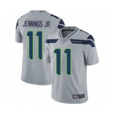 Men's Seattle Seahawks #11 Gary Jennings Jr. Grey Alternate Vapor Untouchable Limited Player Football Jersey