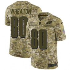 Men's Nike Philadelphia Eagles #80 Markus Wheaton Limited Camo 2018 Salute to Service NFL Jersey