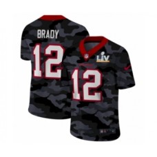 Men's Tampa Bay Buccaneers #12 Tom Brady Camo 2021 Super Bowl LV Stitched Jersey