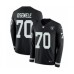 Men's Nike Oakland Raiders #70 Kelechi Osemele Limited Black Therma Long Sleeve NFL Jersey