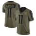 Men's Pittsburgh Steelers #11 Chase Claypool Nike Olive 2021 Salute To Service Limited Player Stitched Jersey