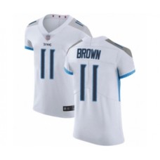 Men's Tennessee Titans #11 A.J. Brown White Vapor Untouchable Elite Player Football Jersey