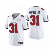 Men's Tampa Bay Buccaneers #31 Antoine Winfield Jr Super Bowl LV white Stitched Jersey