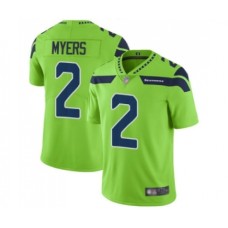 Men's Seattle Seahawks #2 Jason Myers Limited Green Rush Vapor Untouchable Football Jersey