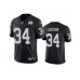 Men's Oakland Raiders #34 Bo Jackson Black 60th Anniversary Vapor Untouchable Limited Player 100th Season Football Jersey