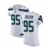 Men's Seattle Seahawks #95 L.J. Collier White Vapor Untouchable Elite Player Football Jersey