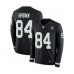 Men's Oakland Raiders #84 Antonio Brown Limited Black Therma Long Sleeve Football Jersey