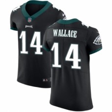 Men's Nike Philadelphia Eagles #14 Mike Wallace Black Vapor Untouchable Elite Player NFL Jersey