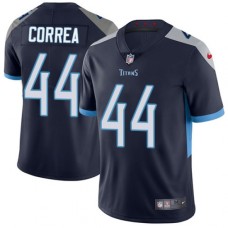 Men's Nike Tennessee Titans #44 Kamalei Correa Navy Blue Team Color Vapor Untouchable Limited Player NFL Jersey