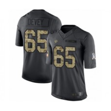 Men's Oakland Raiders #65 Jordan Devey Limited Black 2016 Salute to Service Football Jersey