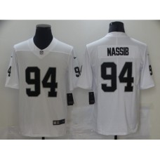 Men's Oakland Raiders #94 Carl Nassib Nike White Limited Stitched Jersey