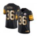 Men's Pittsburgh Steelers #36 Jerome Bettis Limited Black Gold Rush Vapor Untouchable Football Jersey