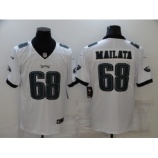 Men's Philadelphia Eagles #68 Jordan Mailata Nike Midnight White Limited Stitched Jersey