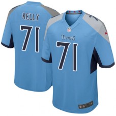 Men's Nike Tennessee Titans #71 Dennis Kelly Game Light Blue Alternate NFL Jersey