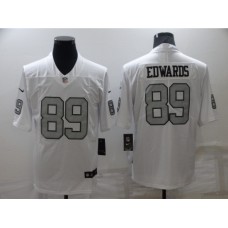 Men's Oakland Raiders #89 Bryan Edwards White Gray Team Color Vapor Untouchable Limited Stitched Jersey