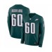 Men's Nike Philadelphia Eagles #60 Chuck Bednarik Limited Green Therma Long Sleeve NFL Jersey