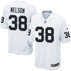 Men's Nike Oakland Raiders #38 Nick Nelson Game White NFL Jersey