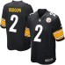 Men's Nike Pittsburgh Steelers #2 Mason Rudolph Game Black Team Color NFL Jersey