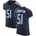 Men's Nike Tennessee Titans #51 Will Compton Navy Blue Team Color Vapor Untouchable Elite Player NFL Jersey