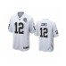 Men's Oakland Raiders #12 Zay Jones White 2020 Inaugural Season Game Stitched Jersey