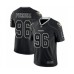 Men's Oakland Raiders #96 Clelin Ferrell Lights Out Black Limited Football Stitched Jersey