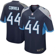 Men's Nike Tennessee Titans #44 Kamalei Correa Game Navy Blue Team Color NFL Jersey