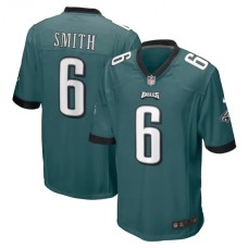 Men's Philadelphia Eagles #6 DeVonta Smith Nike Midnight Green 2021 NFL Draft First Round Pick Game Stitched Jersey